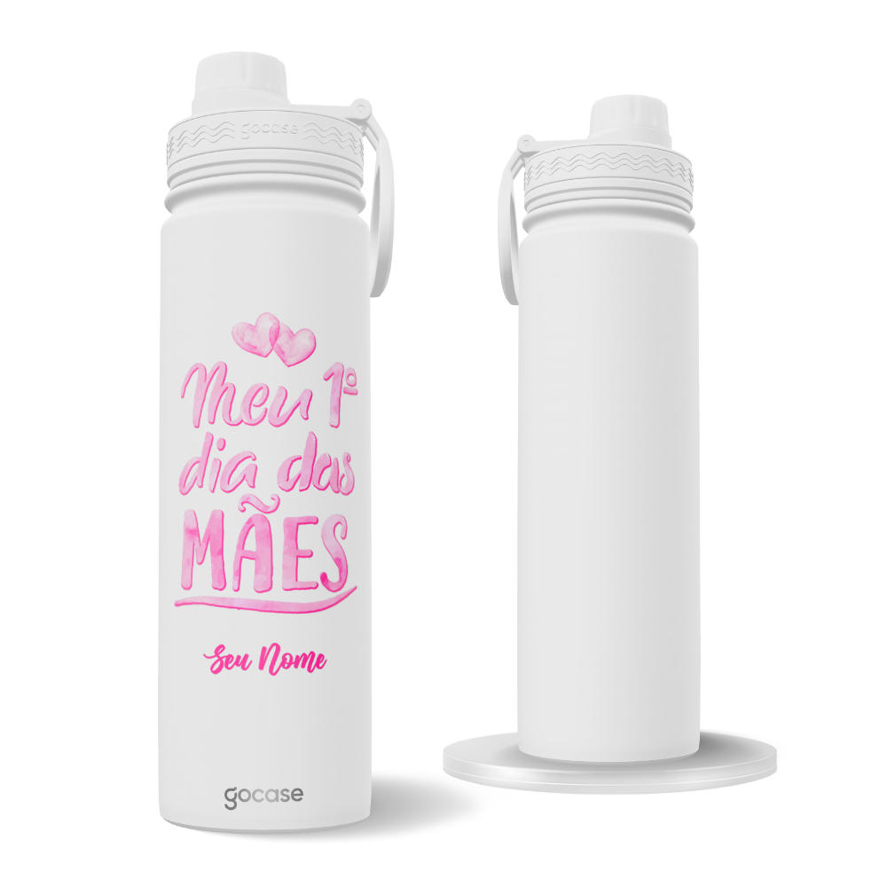 Garrafa Térmica Fresh + Ebook - Meu 1 Dia das Mães