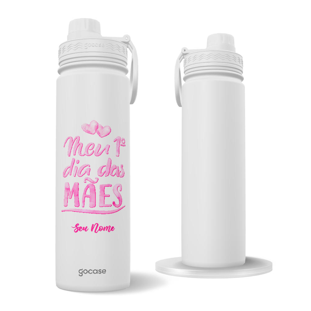Garrafa Térmica Fresh + Ebook - Meu 1 Dia das Mães