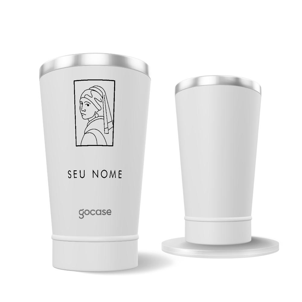 Copo Térmico + Ebook - Obras de Arte Minimalista