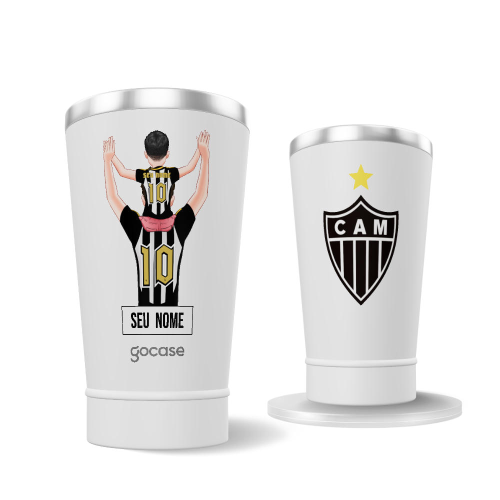Copo Térmico Cerveja + Ebook - Atlético-MG - Pai Torcedor