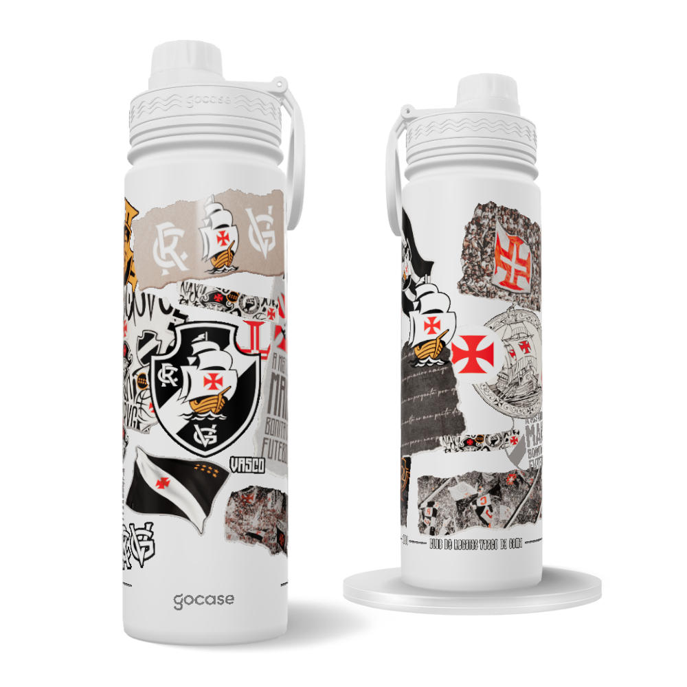 Garrafa Térmica Fresh + Ebook - Vasco - Colagem 2024