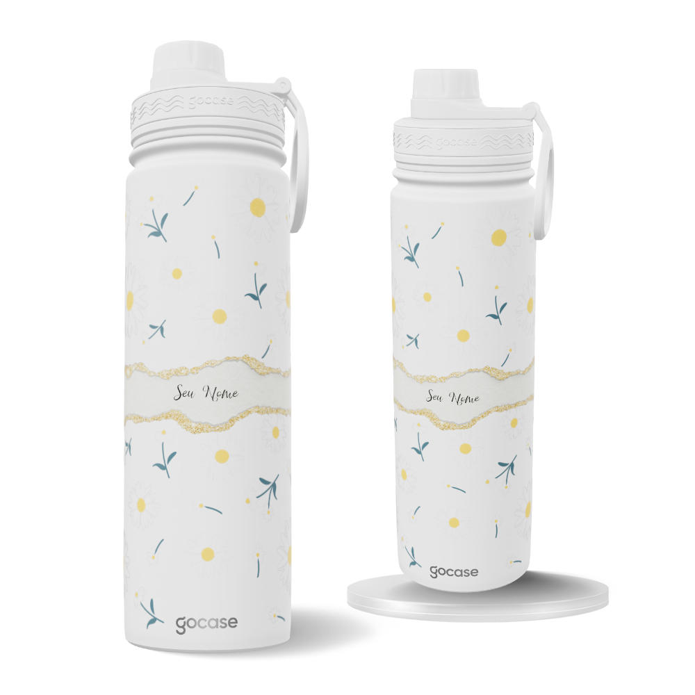 Garrafa Térmica Fresh + Ebook - Max Daisies