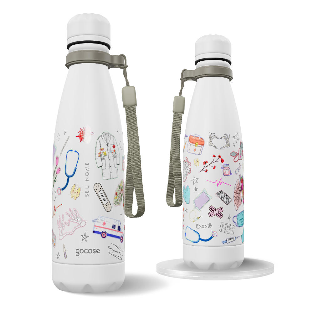 Garrafa Térmica Urban + Ebook - Saúde Stickers