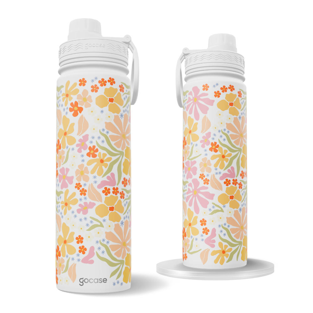 Garrafa Térmica Fresh + Ebook - Matisse - Summer Flowers Pattern