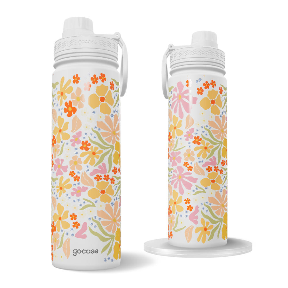 Garrafa Térmica Fresh + Ebook - Matisse - Summer Flowers Pattern