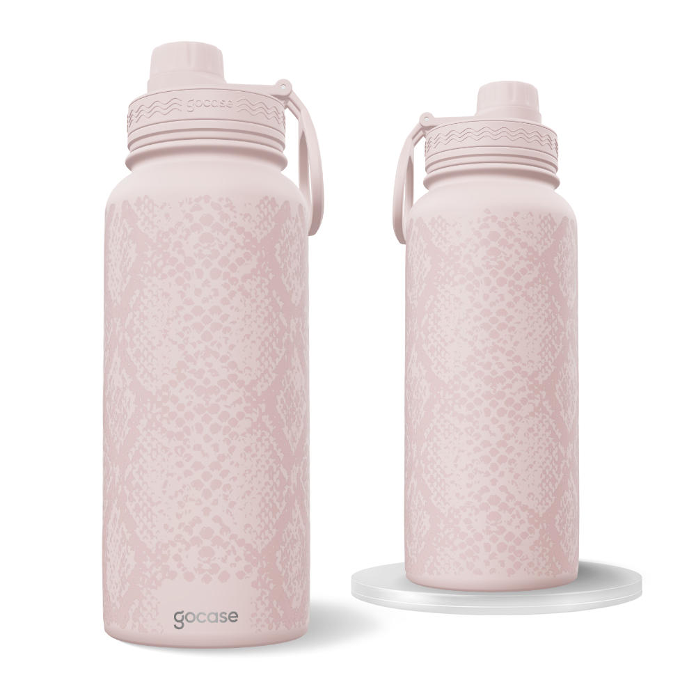Garrafa Térmica Fresh + Ebook - Cobra Print Rosa