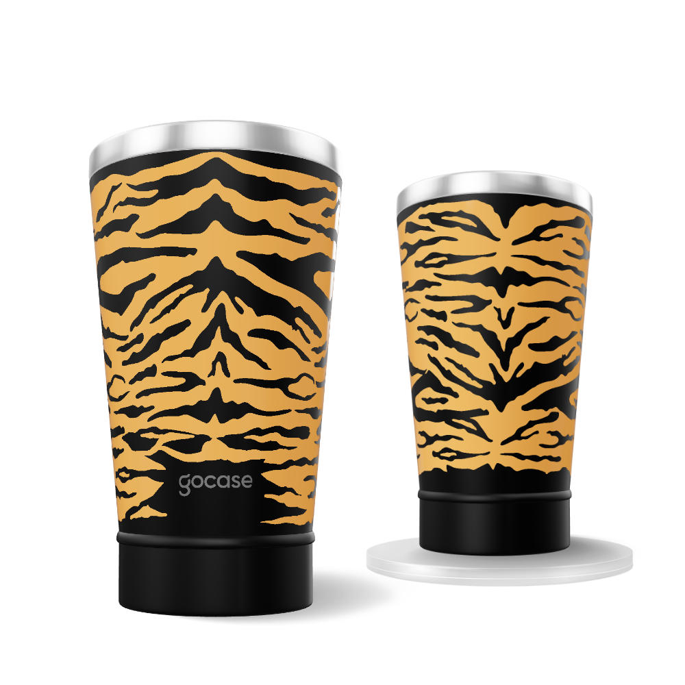 Copo Térmico + Ebook - Tiger Print