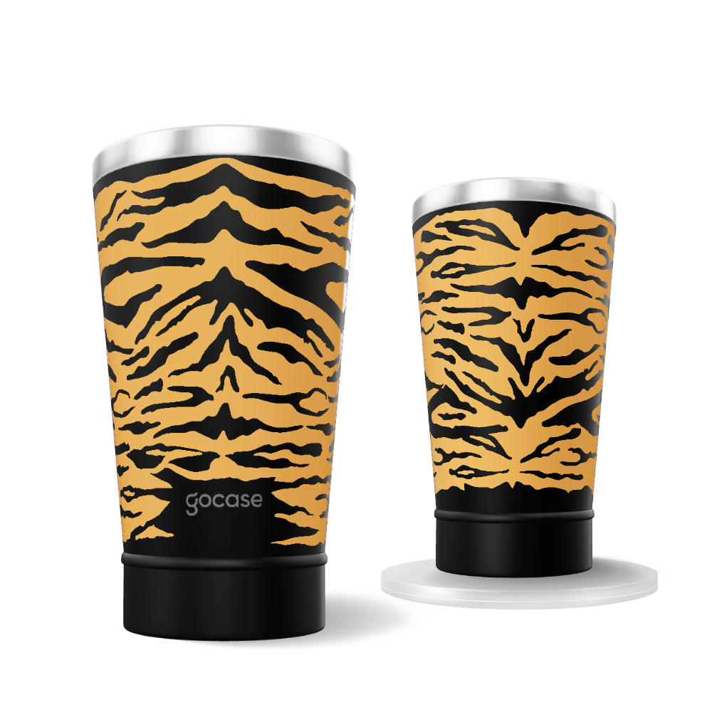 Copo Térmico + Ebook - Tiger Print