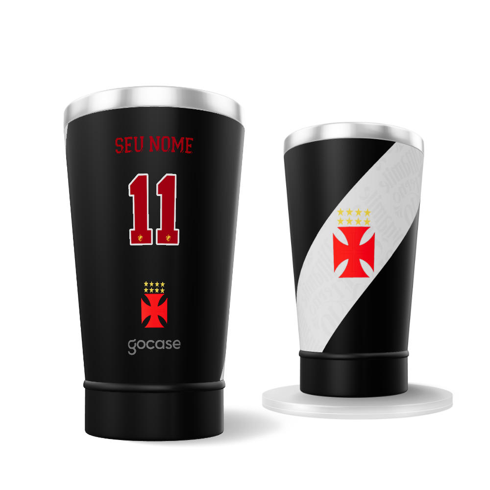 Copo Térmico Cerveja + Ebook - Vasco - Costas 2 2024 Personalizado