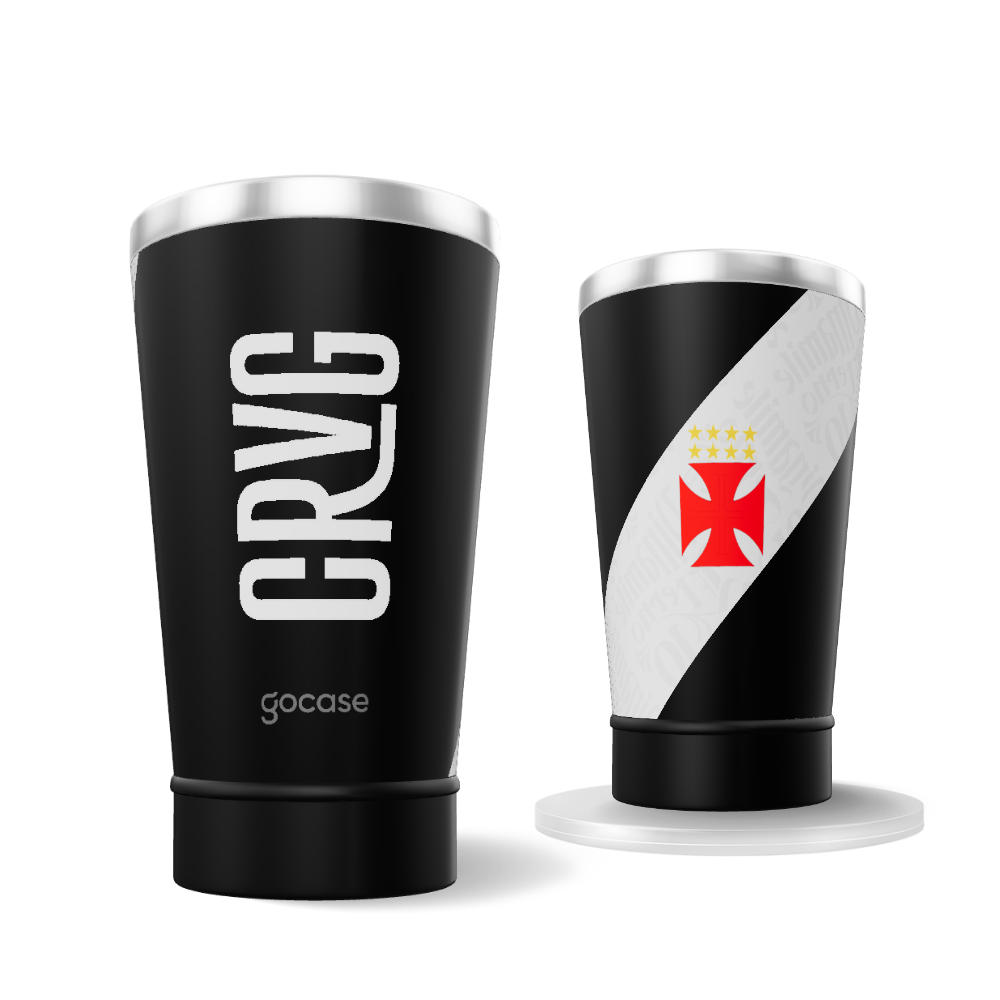 Copo Térmico Cerveja + Ebook - Vasco - Uniforme 1 2024