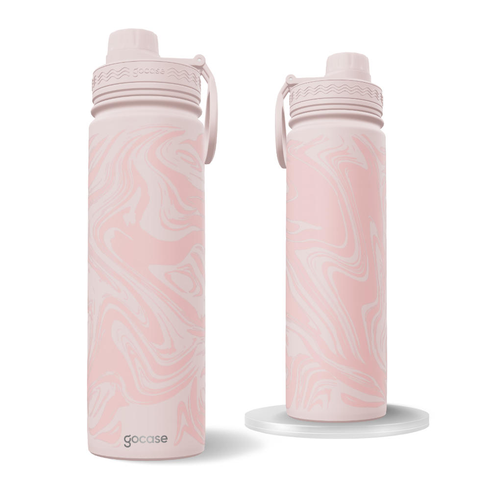 Garrafa Térmica Fresh + Ebook - Acrylic Fluid Rosa