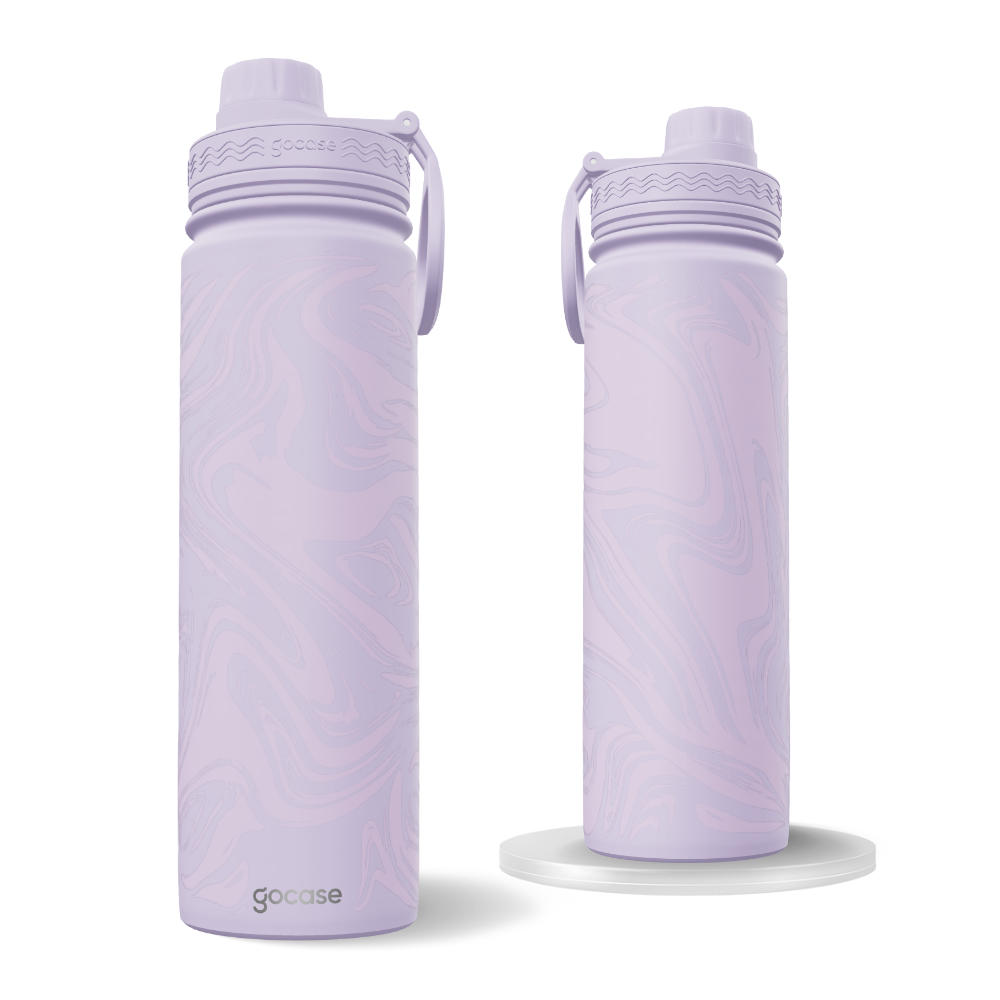 Garrafa Térmica Fresh + Ebook - Acrylic Fluid Lilás