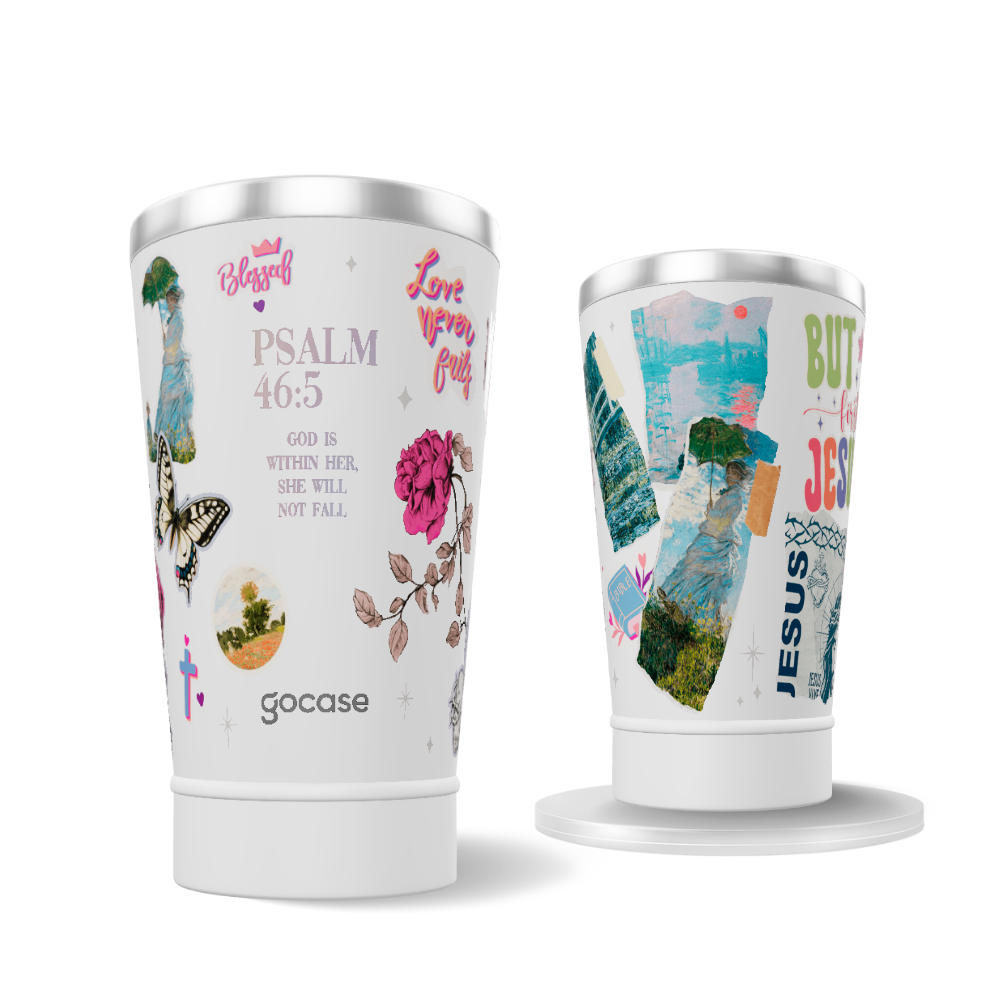 Copo Térmico + Ebook - Psalm Colagem