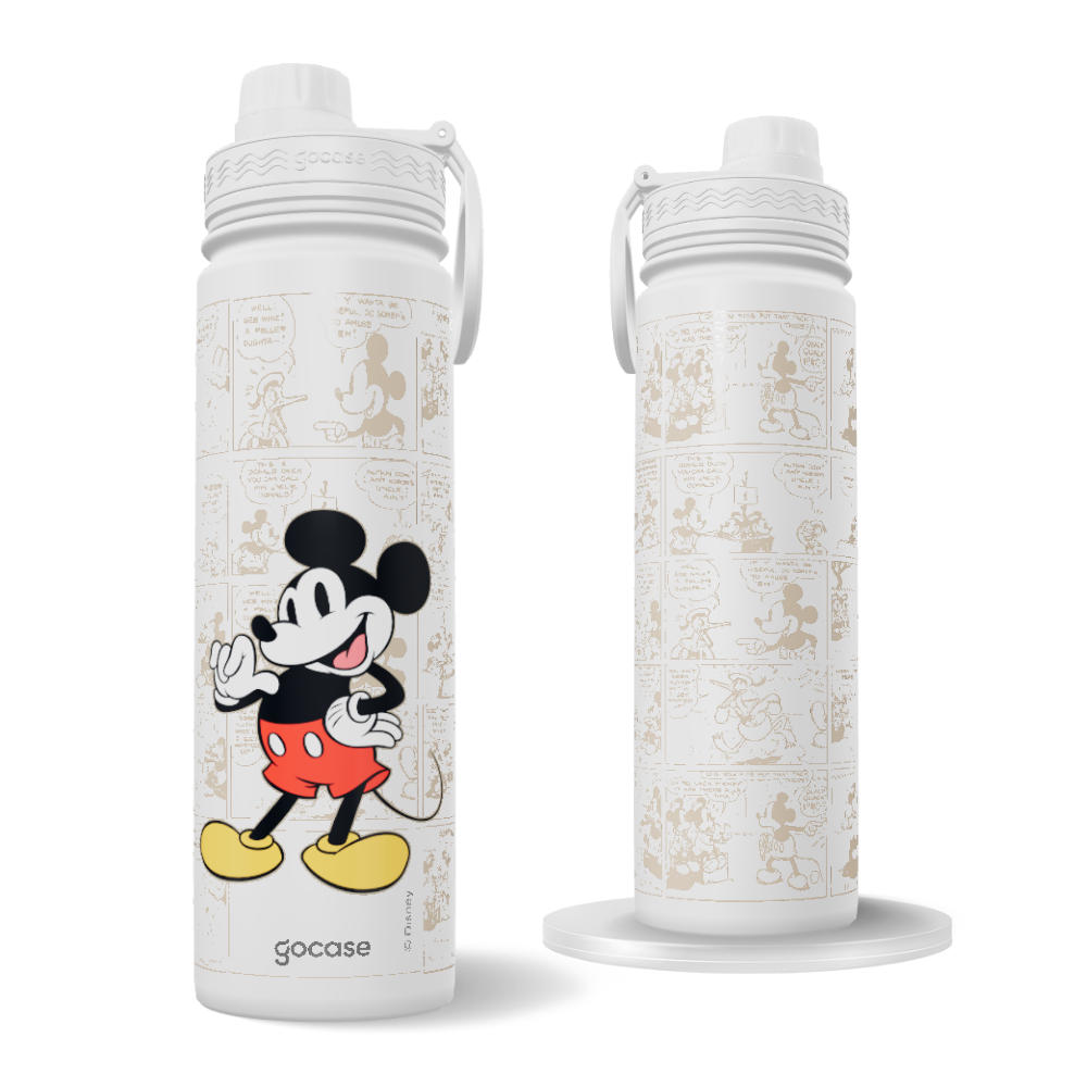 Garrafa Térmica Fresh + Ebook - Mickey Quadrinhos