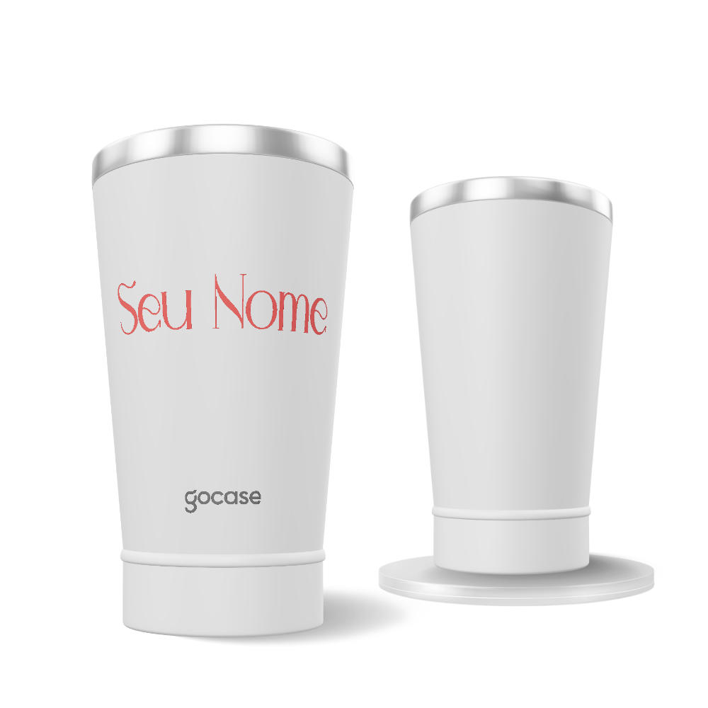 Copo Térmico + Ebook - Typography