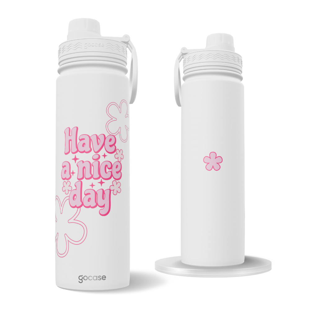 Garrafa Térmica Fresh + Ebook - Have a nice day