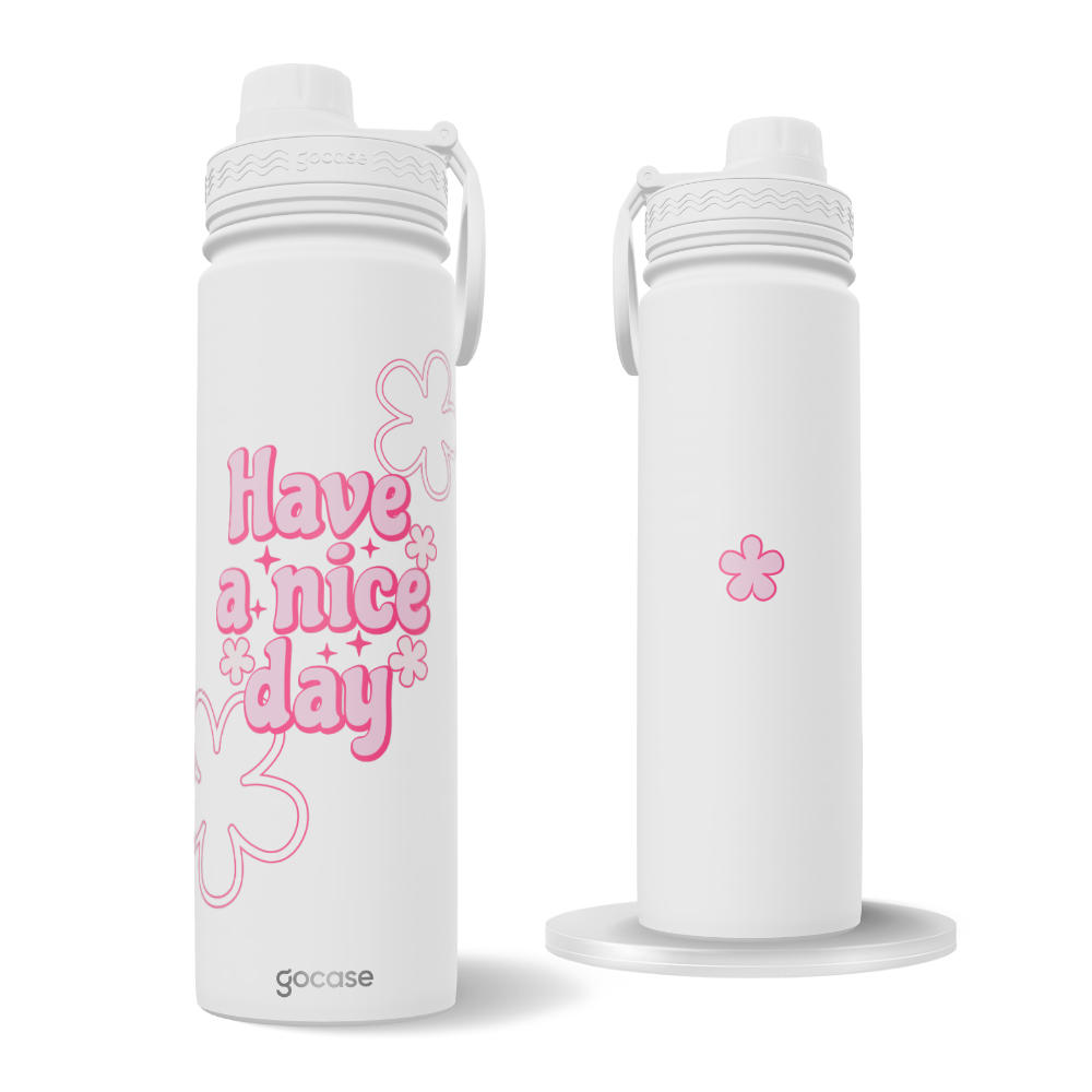 Garrafa Térmica Fresh + Ebook - Have a nice day