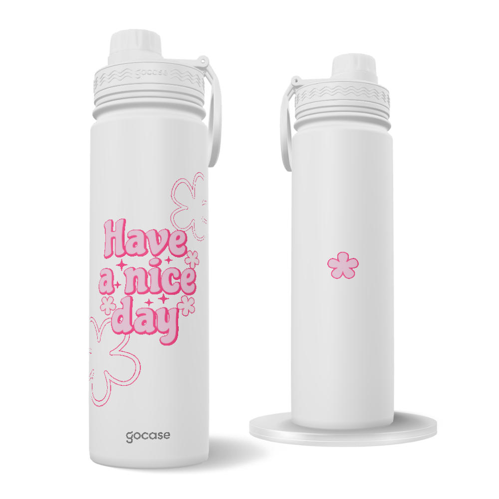 Garrafa Térmica Fresh + Ebook - Have a nice day