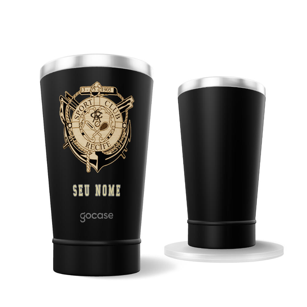 Copo Térmico Cerveja + Ebook - Sport - Escudo Retrô