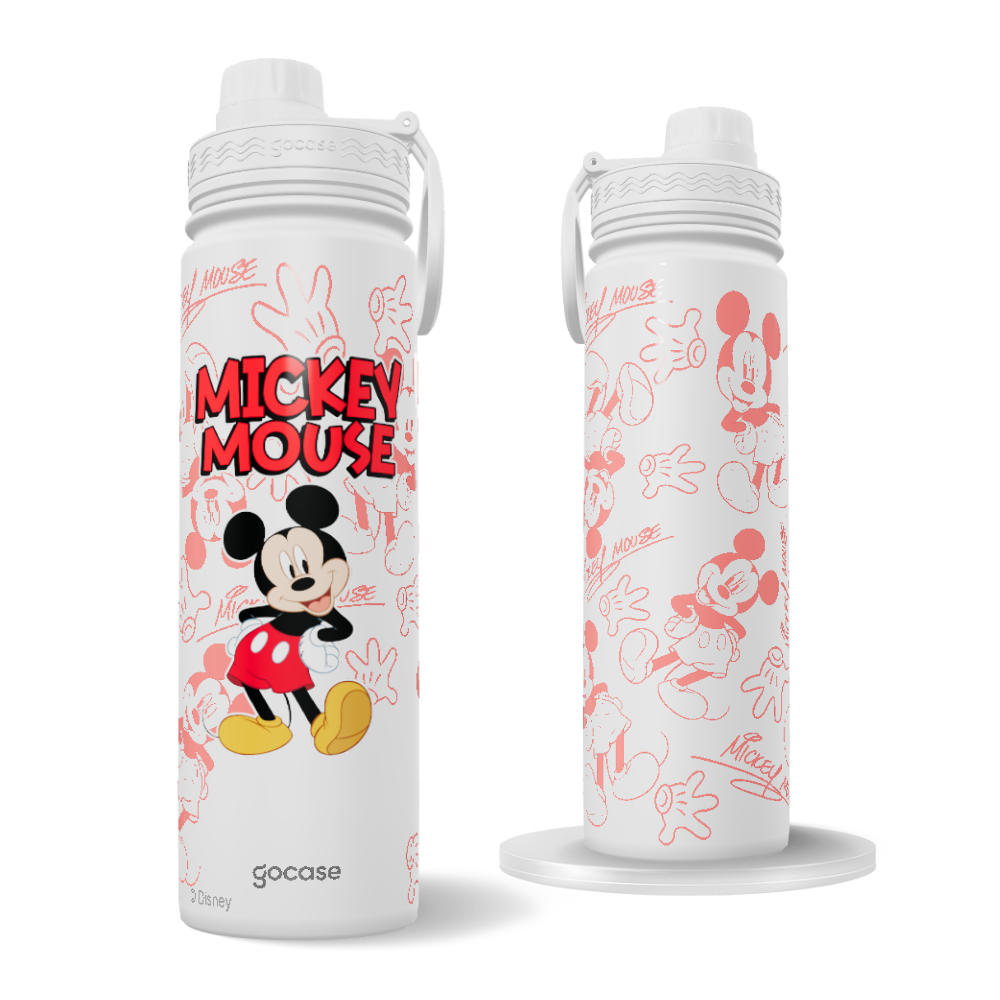 Garrafa Térmica Fresh + Ebook - Mickey Mouse Full