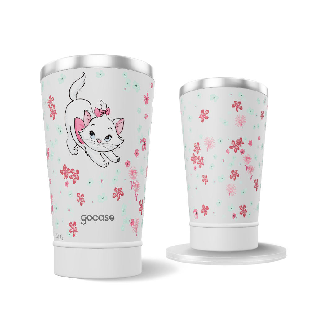 Copo Térmico + Ebook - Marie - Flower Frame