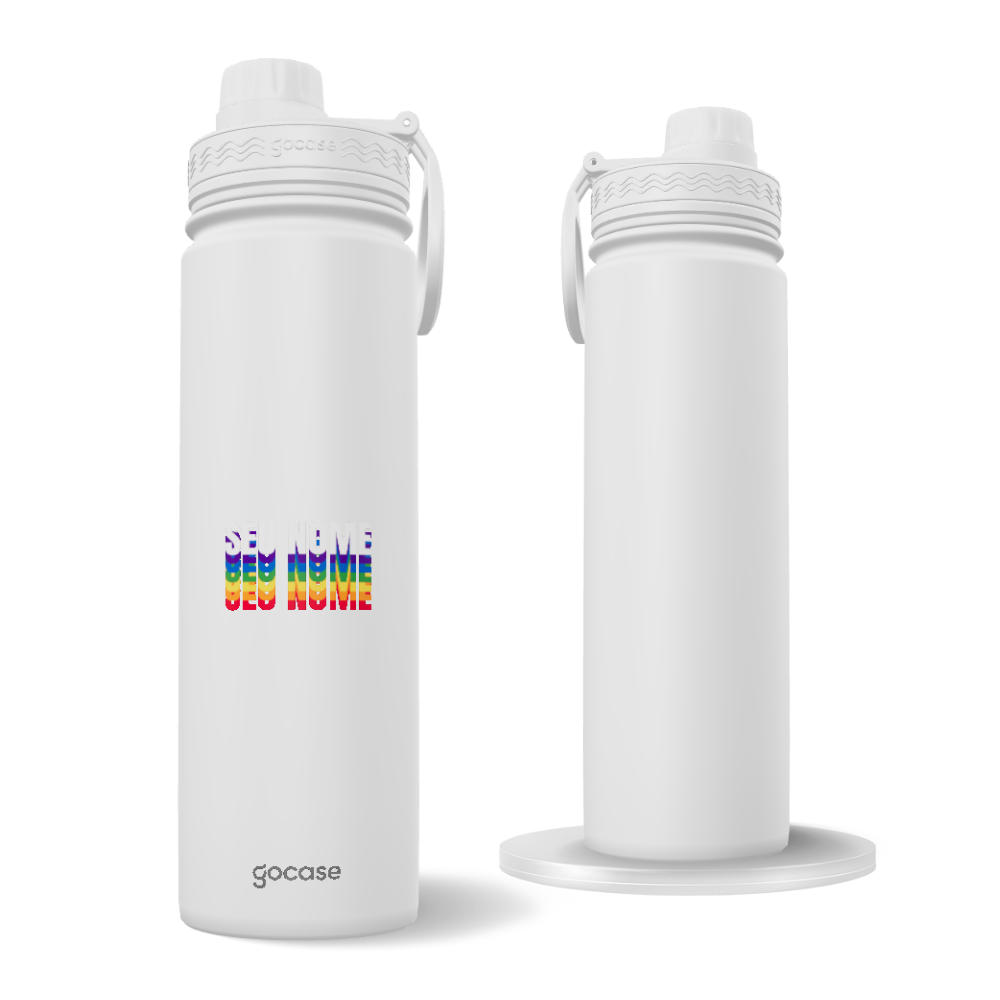 Garrafa Térmica Fresh + Ebook - Nome Pride