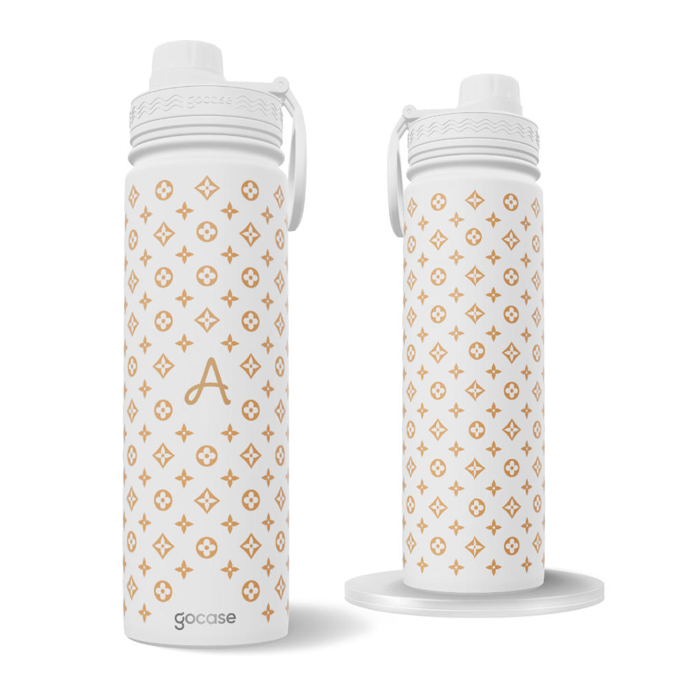 Garrafa Térmica Fresh + Ebook - Fashion Initials Print