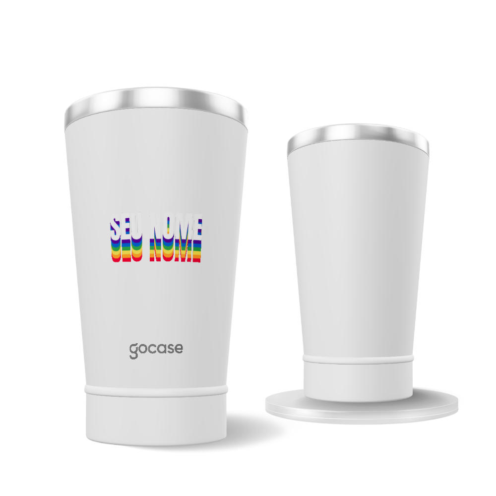 Copo Térmico + Ebook - Nome Pride