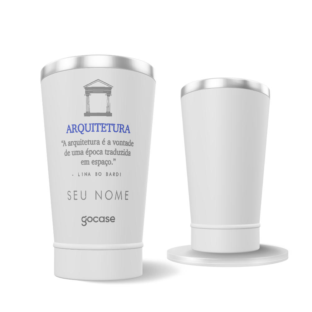 Copo Térmico + Ebook - Arquitetura Frase