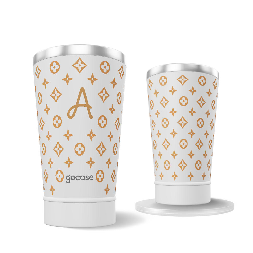 Copo Térmico + Ebook - Fashion Initials Print