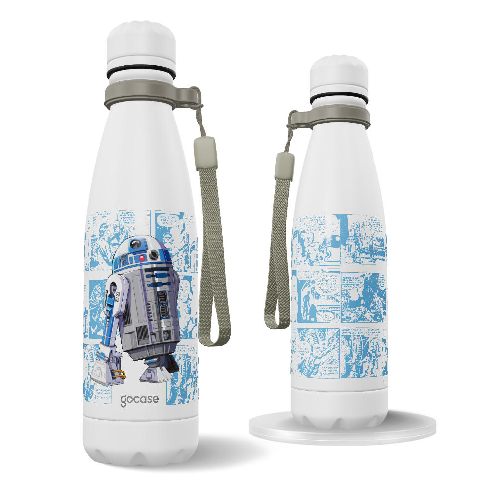 Garrafa Térmica Urban + Ebook - Star Wars - HQ R2D2