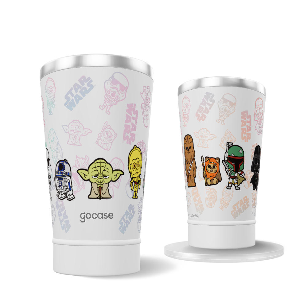 Copo Térmico + Ebook - Star Wars - Cute Characters