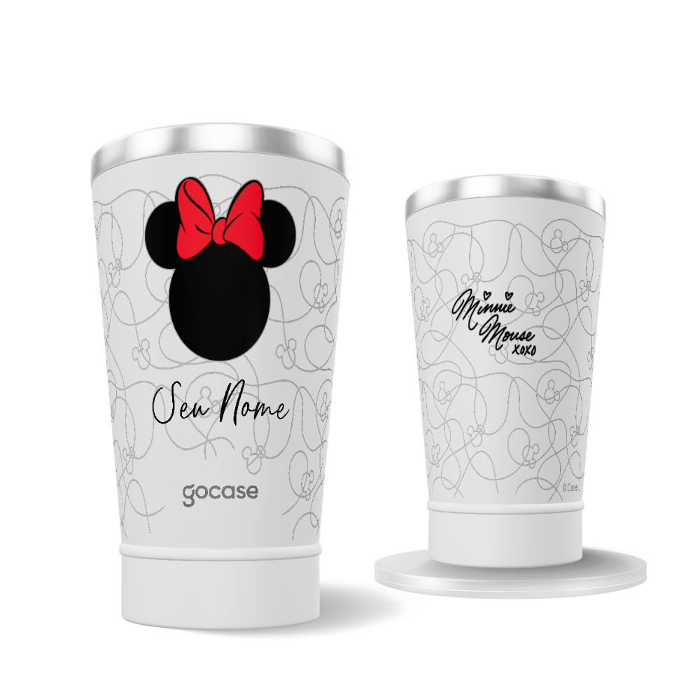 Copo Térmico + Ebook - Fancy Minnie