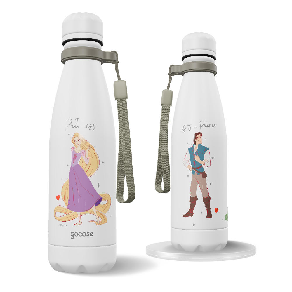 Garrafa Térmica Urban + Ebook - Rapunzel & Príncipe
