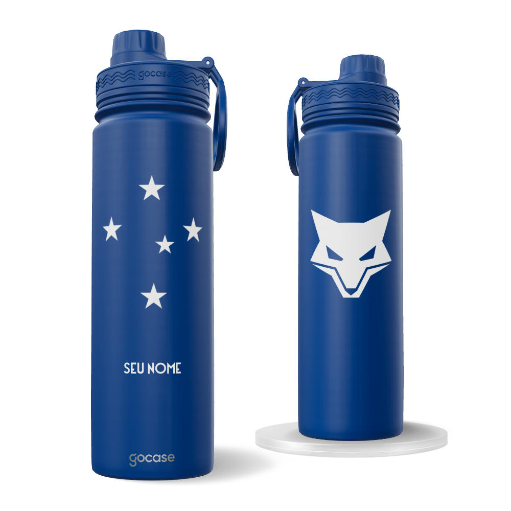 Garrafa Térmica Fresh + Ebook - Cruzeiro - Uniforme 1 2024