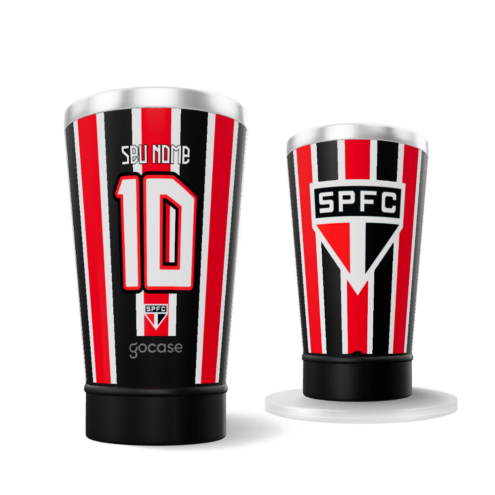 Copo Térmico Cerveja + Ebook - São Paulo - Uniforme 2 Personalizado