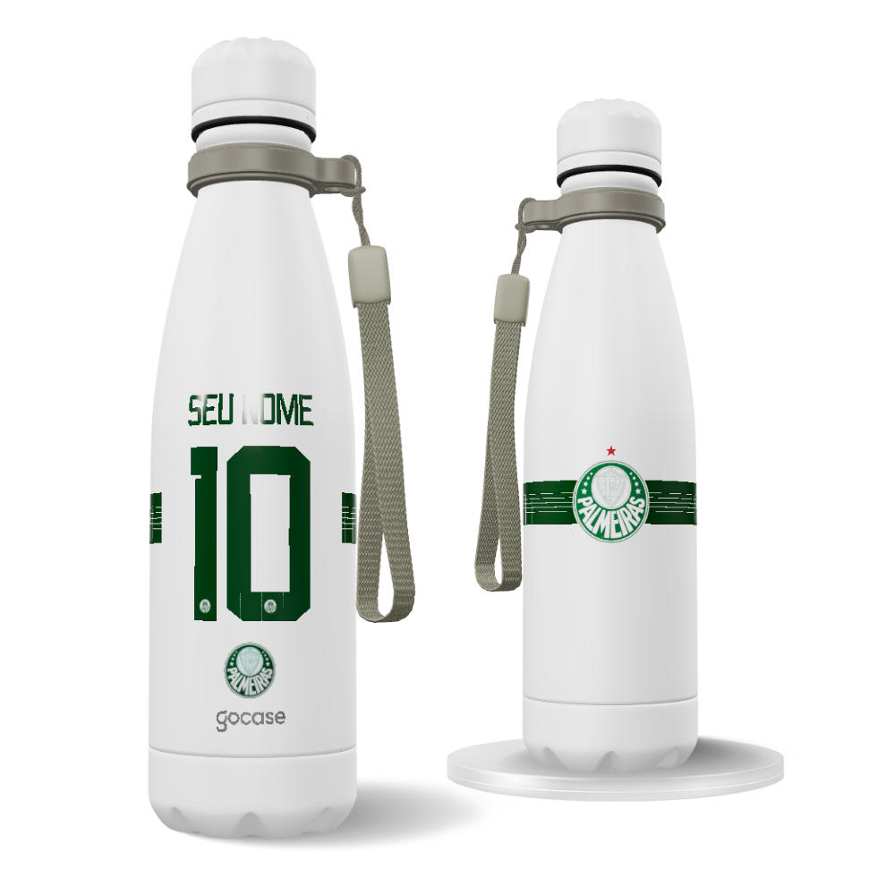 Garrafa Térmica Urban + Ebook - Palmeiras - Uniforme 1 2024 P
