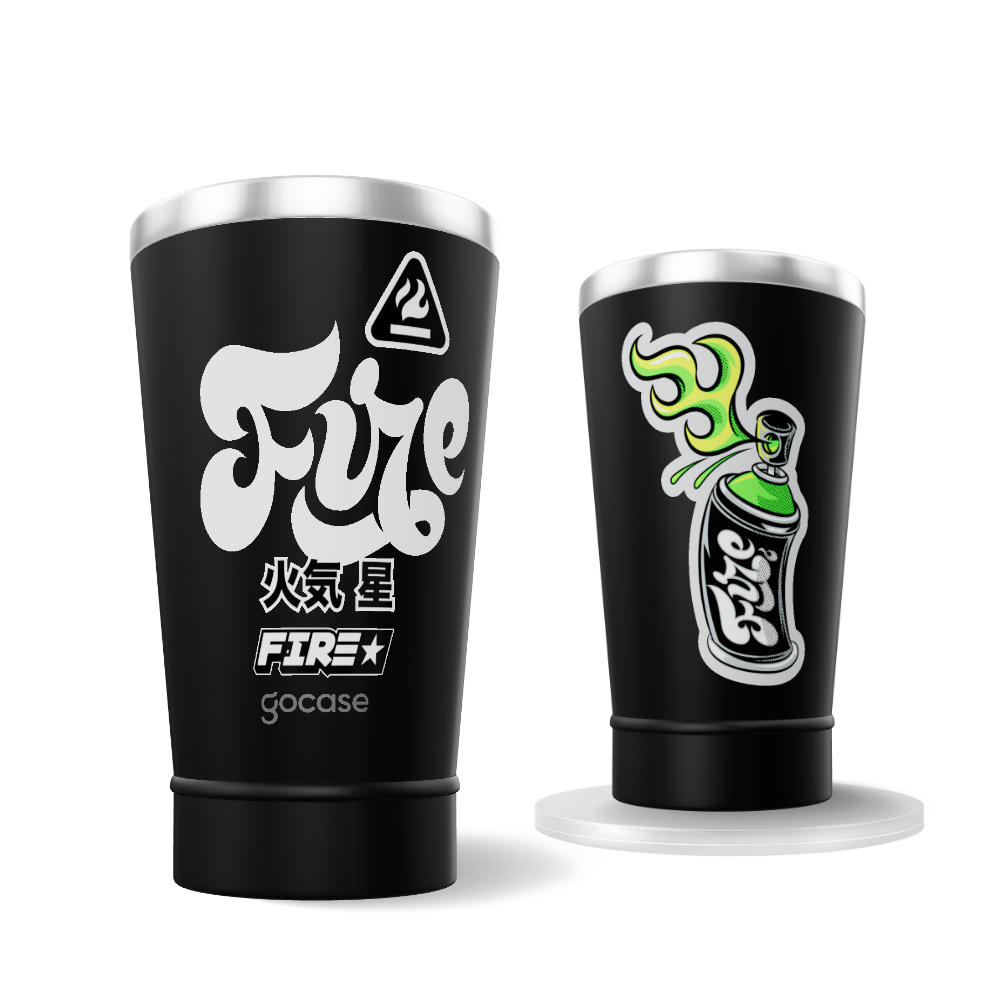 Copo Térmico Cerveja + Ebook - Botafogo - FIRESTAR - Fire Spray