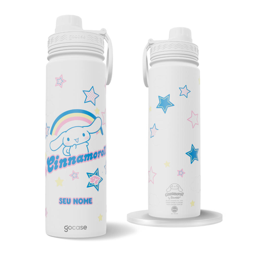 Garrafa Térmica Fresh + Ebook - Sanrio - Cinnamonroll