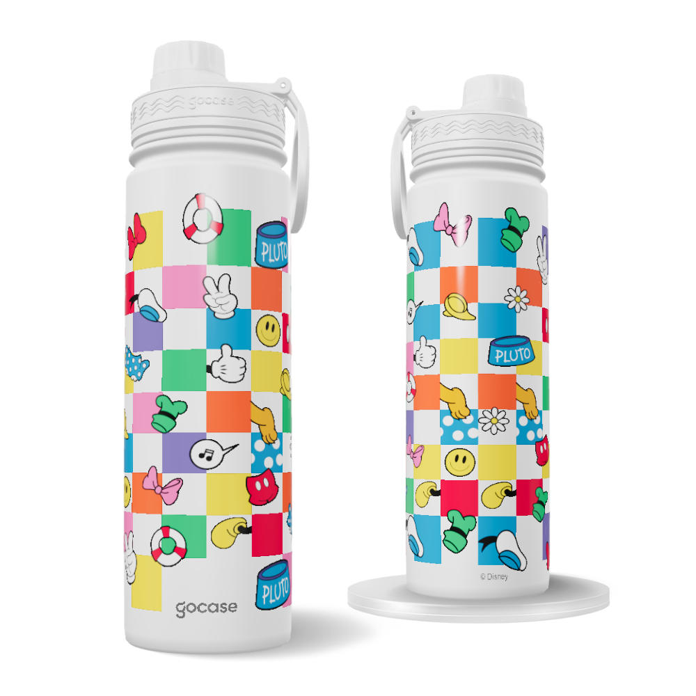 Garrafa Térmica Fresh + Ebook - Mickey & Amigos - Friends Colors