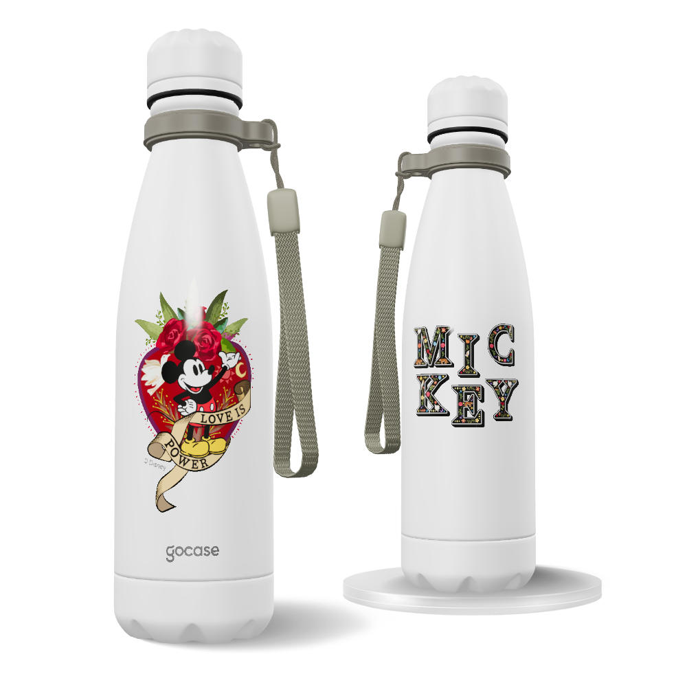 Garrafa Térmica Urban + Ebook - Mickey e Amigos - Botanic Lettering
