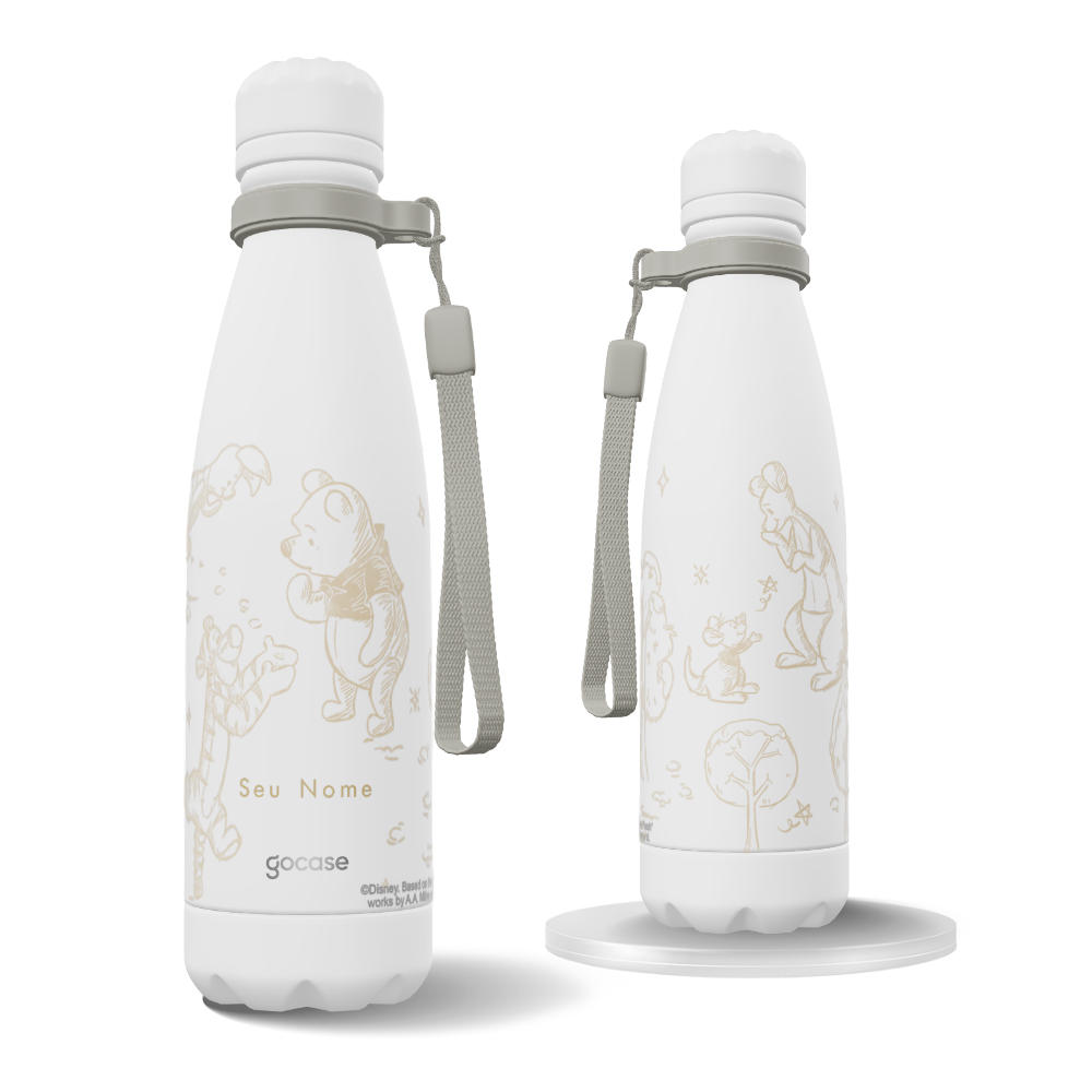 Garrafa Térmica Urban + Ebook - Pooh Sketch