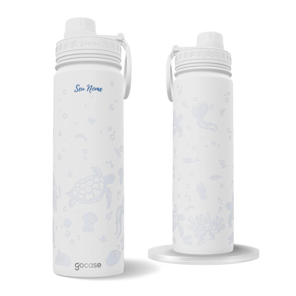 Garrafa Térmica Fresh + Ebook - Deep Ocean