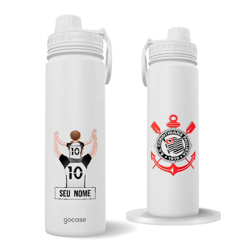 Garrafa Térmica Fresh - Ebook - Corinthians - Pai Torcedor