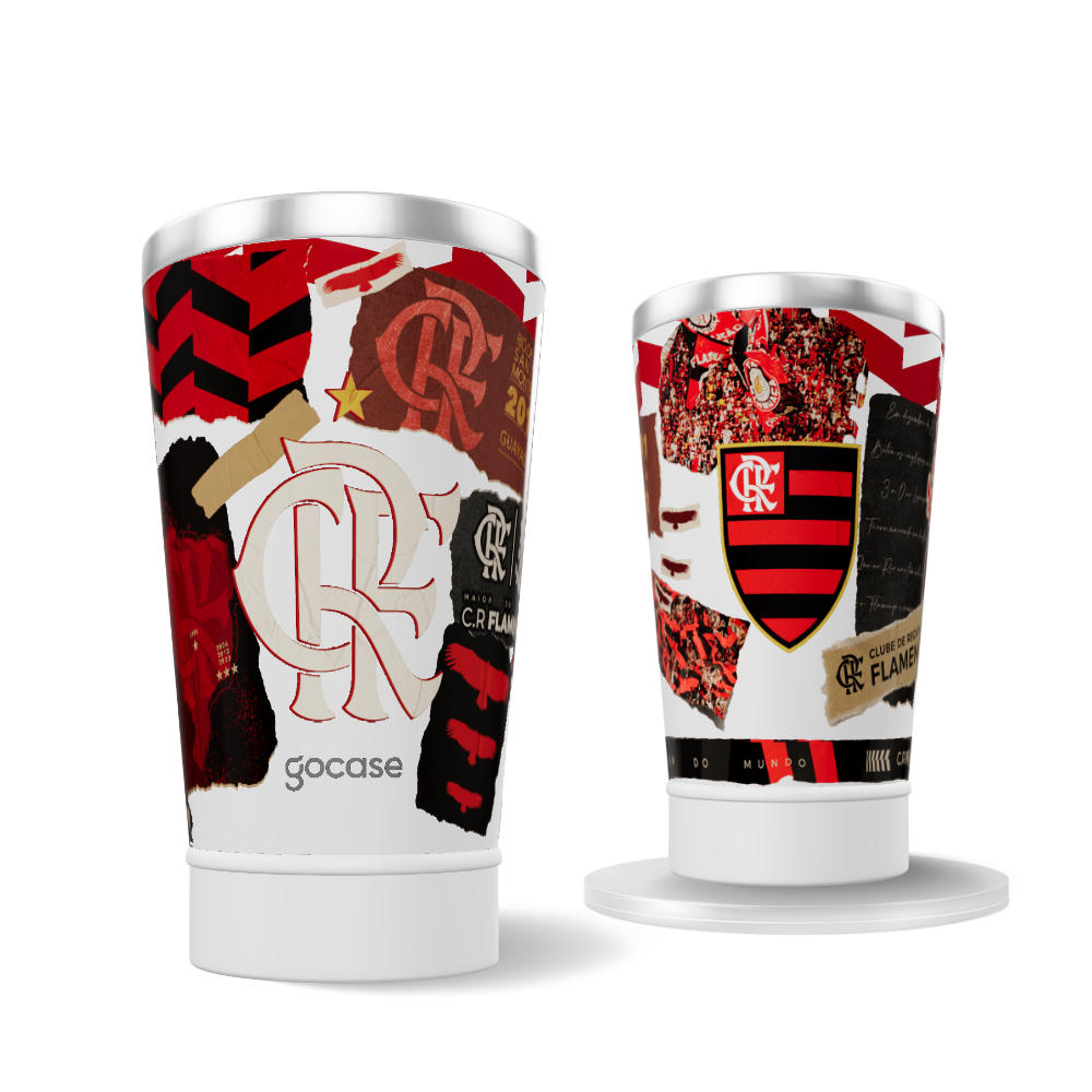 Copo Térmico Cerveja +Ebook - Flamengo - Colagem 2024