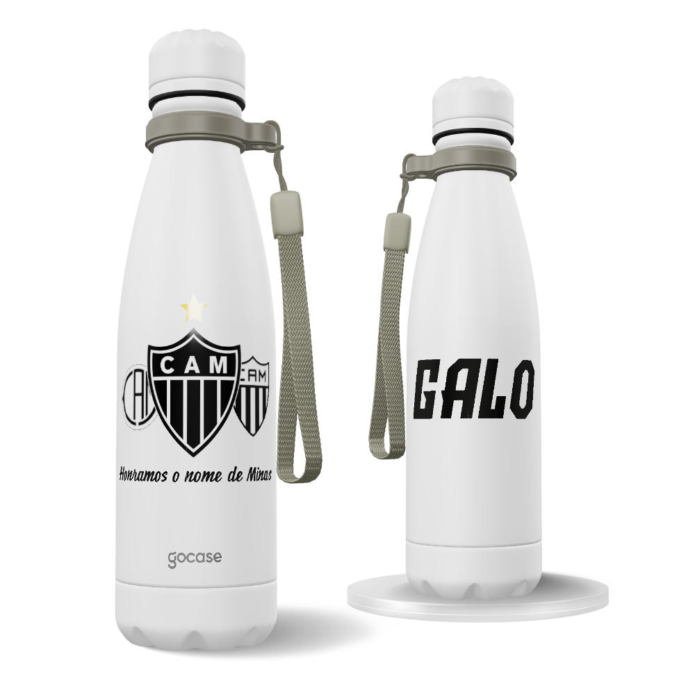 Garrafa Térmica Urban + Ebook - Atlético-MG - Escudos Históricos 2024
