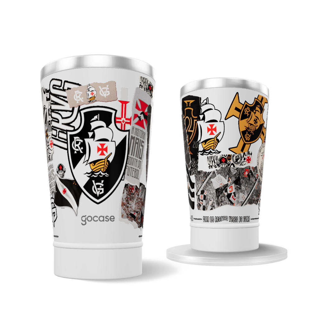 Copo Térmico Cerveja + Ebook - Vasco - Colagem 2024