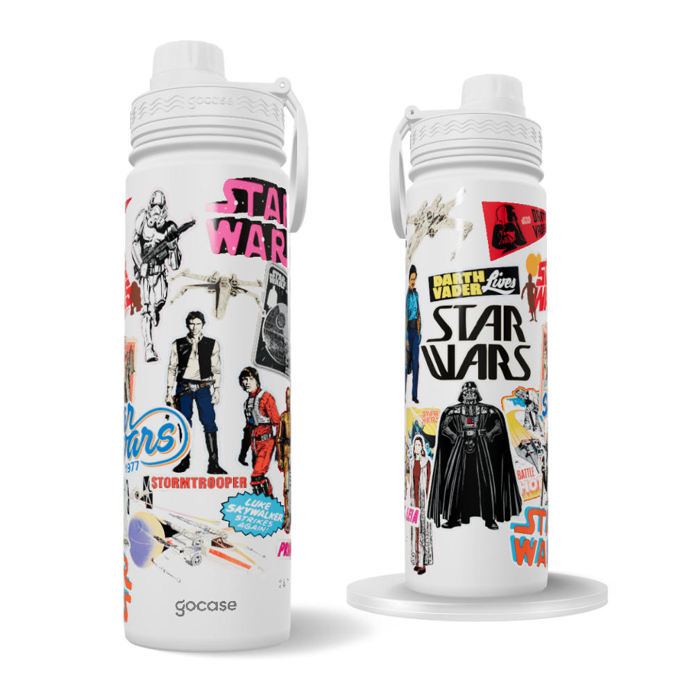 Garrafa Térmica Fresh + Ebook - Star Wars - Colagem