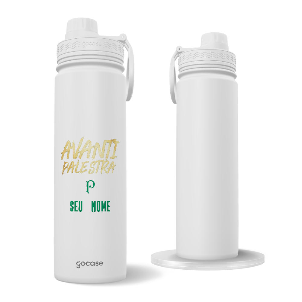 Garrafa Térmica Fresh + Ebook - Palmeiras - Avanti Palestra