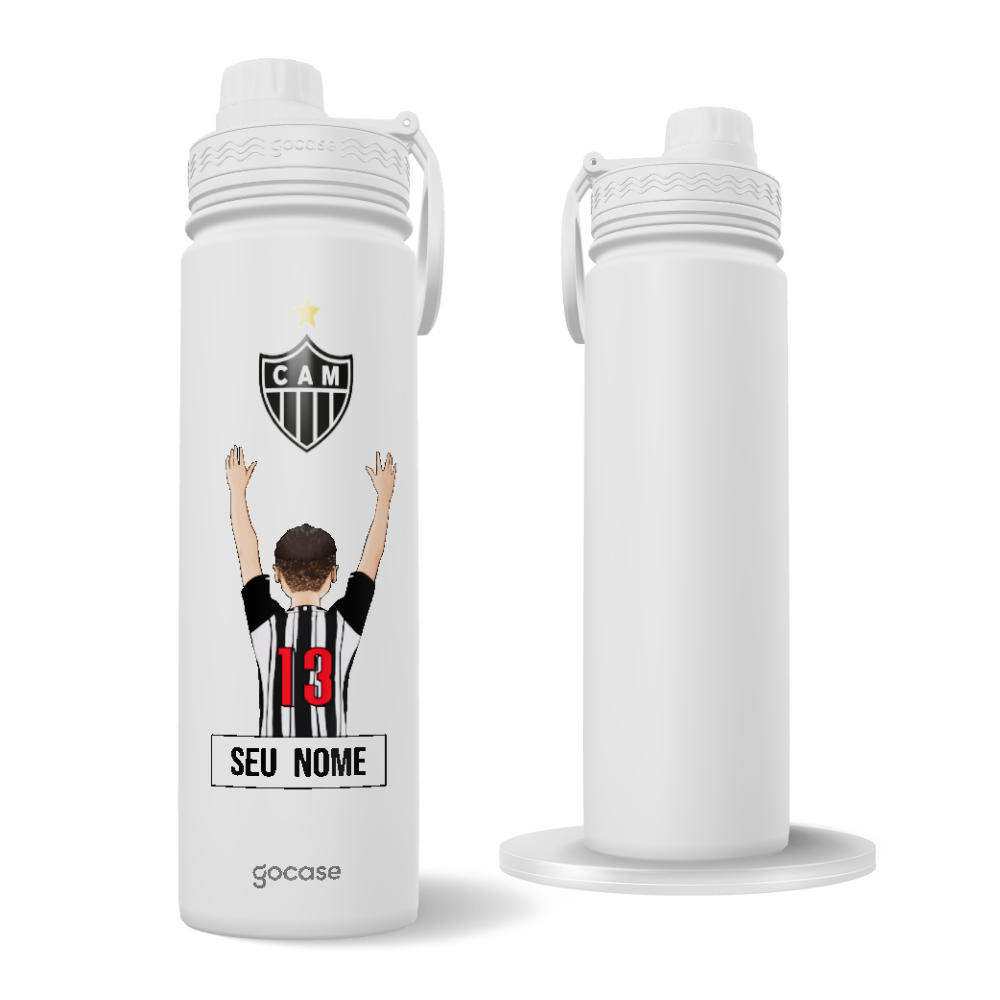 Garrafa Térmica Fresh + Ebook - Atlético Mineiro - Garoto